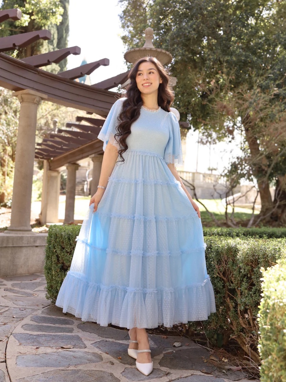 PKC Collection Vintage Romance Dress Baby Blue